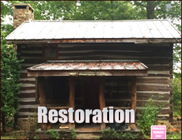 Historic Log Cabin Restoration  Winston-salem, North Carolina