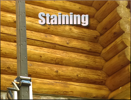  Winston-salem, North Carolina Log Home Staining